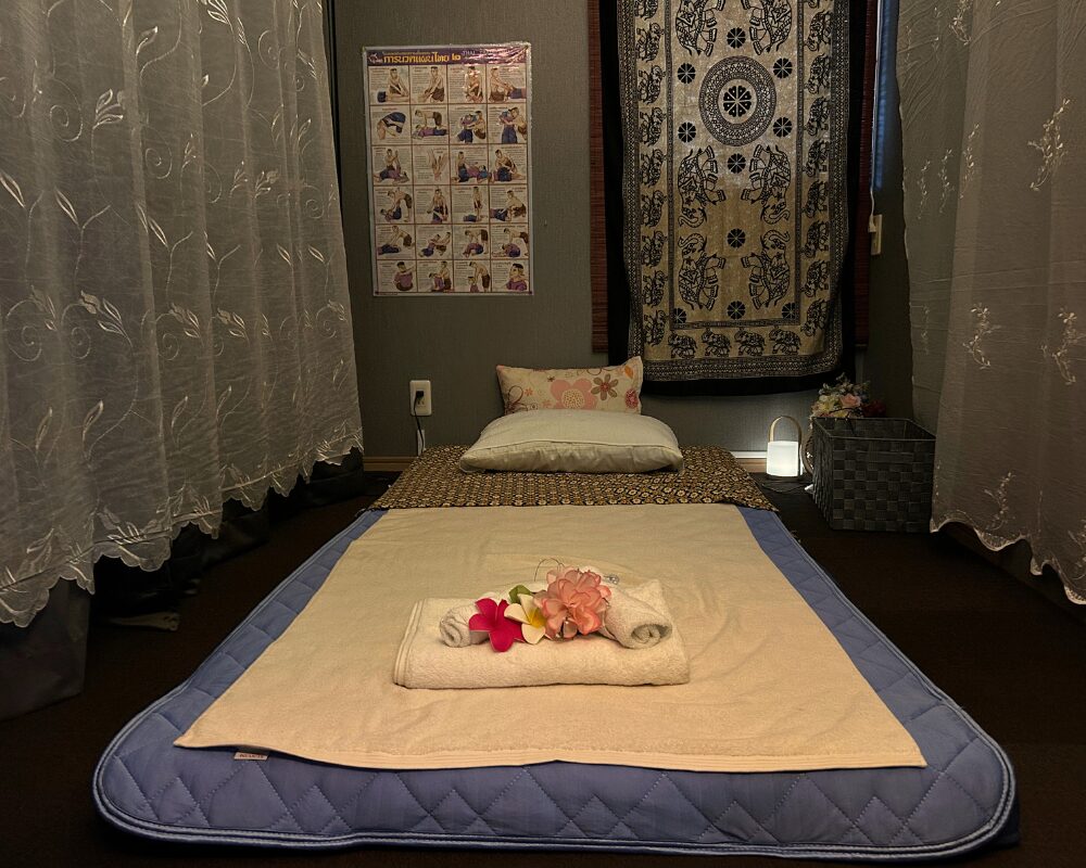 千葉県旭市ハのタイ古式マッサージ・スマイルの施術室